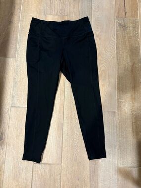Torrid Black High-Rise 4”Wait Band Tummy Control,W/Pockets, Compression,Leggings